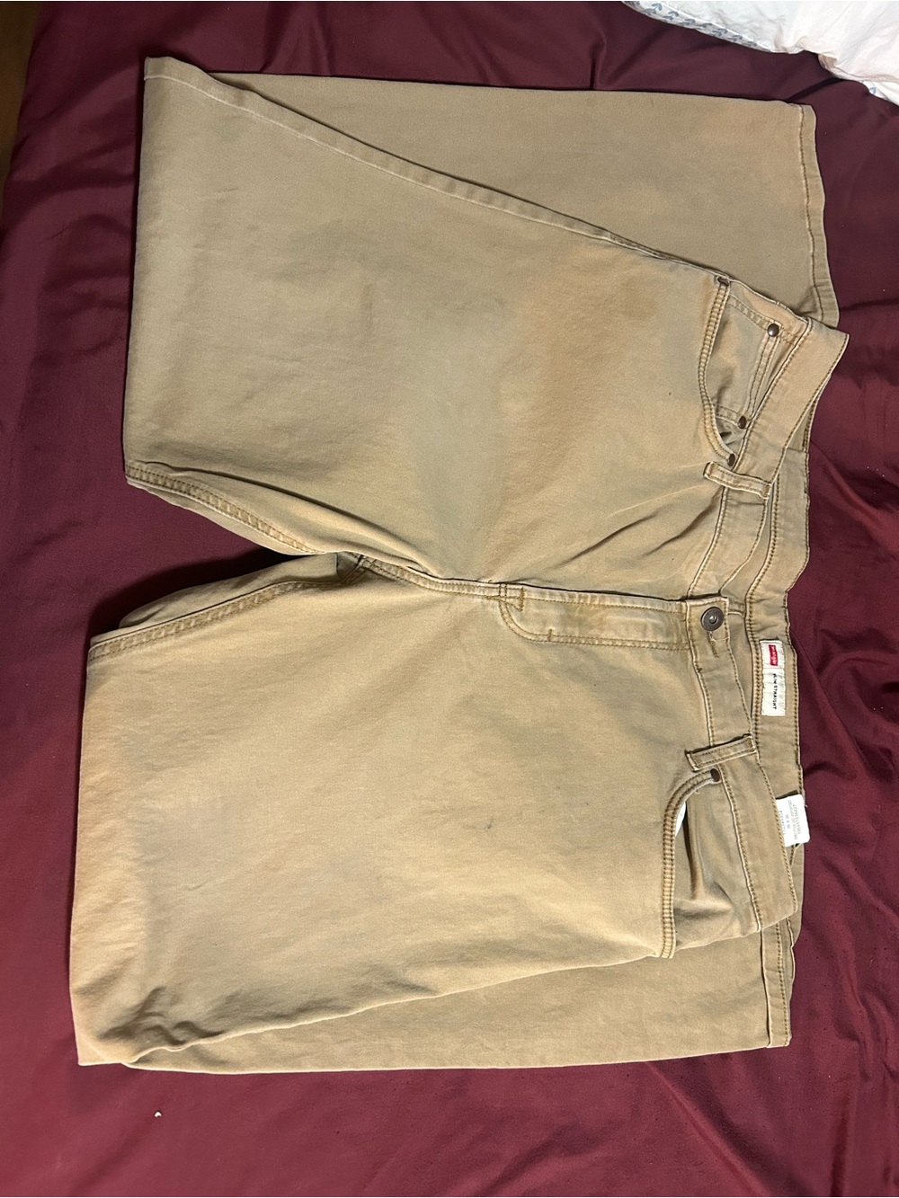 Wrangler Men's Slim Straight Khaki Jeans
